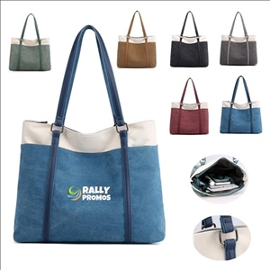 Women's Work Bag with Laptop Compartment Zipper Pockets Totes Purse